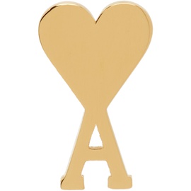 Ami Paris Gold Ami de Coeur Stud Single Earring 241482M144000