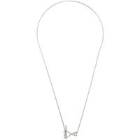 Ami Paris Silver Ami de Coeur 2 In 1 Chain Necklace 241482M145000