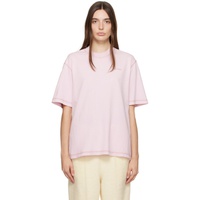 AMI Paris Pink Fade Out T-Shirt 232482F110012