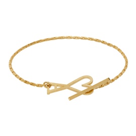Ami Paris Gold Ami de Coeur Chain Bracelet 241482F020006