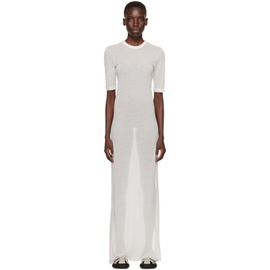 AMI Paris 오프화이트 Off-White Slit Maxi Dress 241482F055005