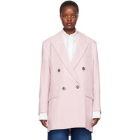 AMI Paris Pink Oversized Blazer 232482F057008
