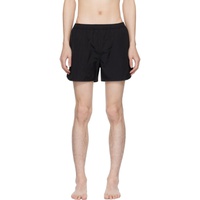 AMI Paris Black Three-Pocket Swim Shorts 241482M208005