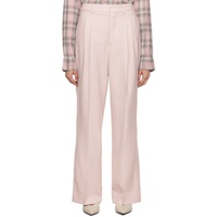 AMI Paris Pink Pleated Trousers 232482F087011