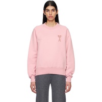 Ami Paris Pink Ami De Coeur Sweatshirt 221482F096017