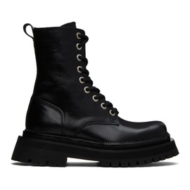 AMI Paris Black Mid Height Boots 231482F114000