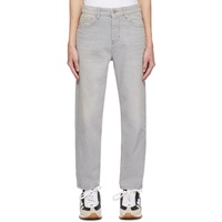 AMI Paris Gray Tapered Jeans 232482M186011