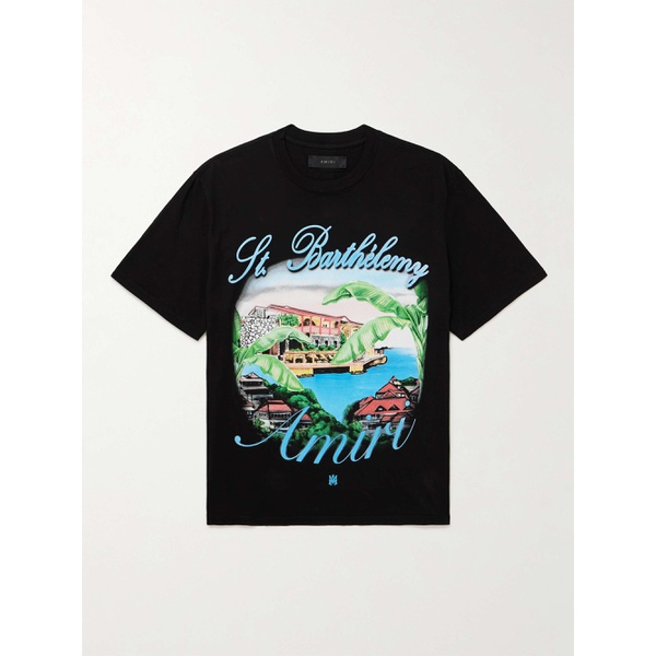  아미리 AMIRI Eden Rock Logo-Print Cotton-Jersey T-Shirt 1647597308130960