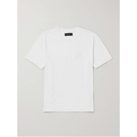 아미리 AMIRI Shotgun Logo-Print Distressed Cotton-Jersey T-Shirt 1647597323692063