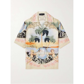 아미리 AMIRI Convertible-Collar Printed Silk-Twill Shirt 1647597329765629