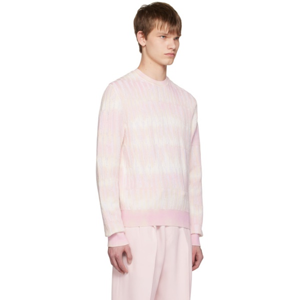  아미리 AMIRI Pink Repeat Sweater 231886M201010