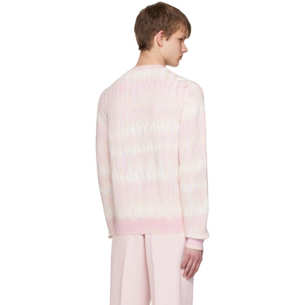  아미리 AMIRI Pink Repeat Sweater 231886M201010