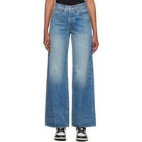 아미리 AMIRI Blue Wide Jeans 232886F069002