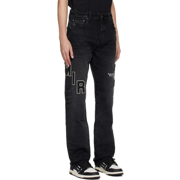  아미리 AMIRI Black Applique Jeans 232886M186041