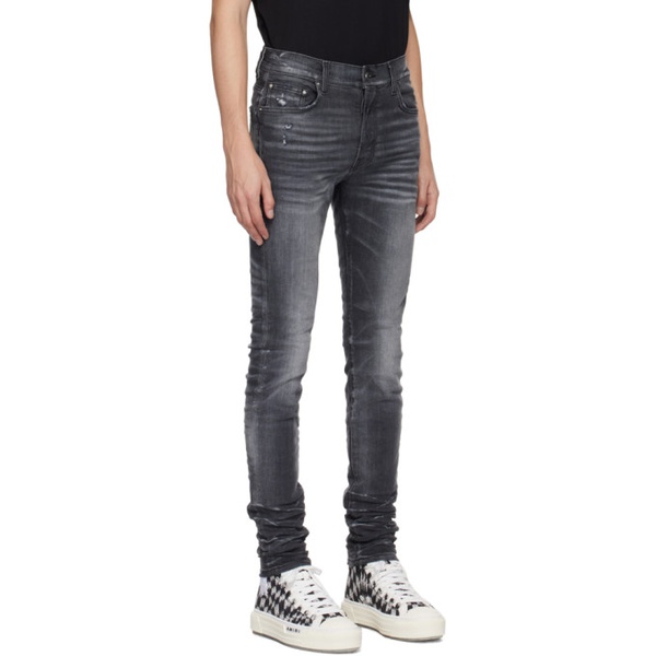  아미리 AMIRI Gray Stack Jeans 232886M186054