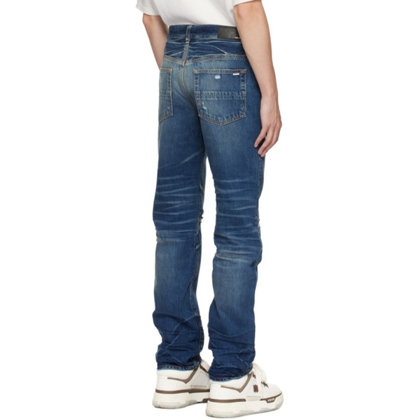 아미리 AMIRI Indigo Fractured Jeans 232886M186064