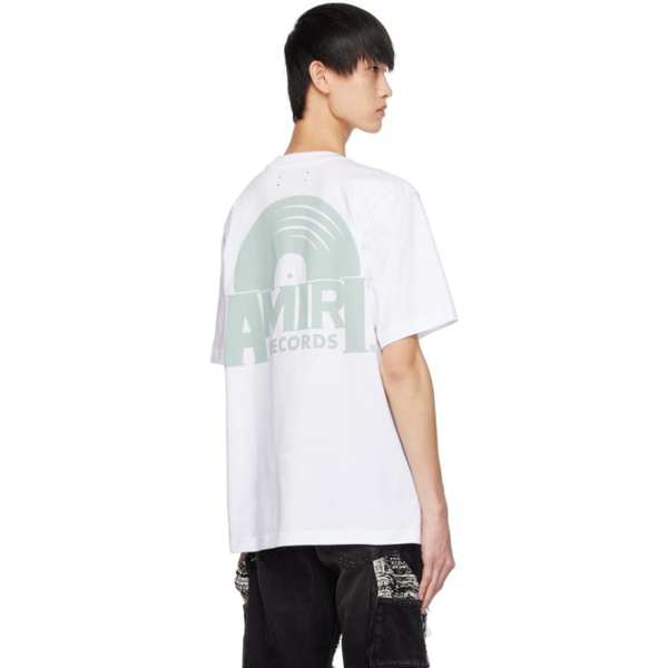  White 아미리 Amiri Records T-Shirt 232886M213051
