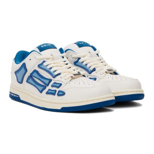  아미리 AMIRI Blue & White Chunky Skel Top Low Sneakers 241886M237016