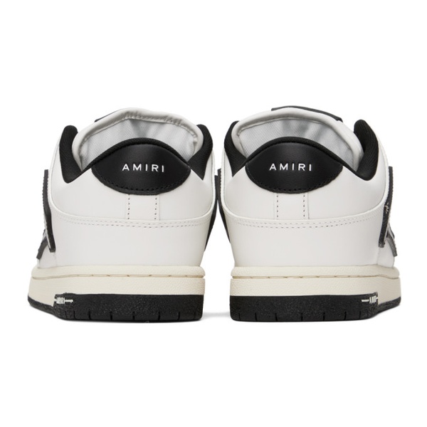  아미리 AMIRI White & Black Chunky Skel Top Low Sneakers 241886M237014