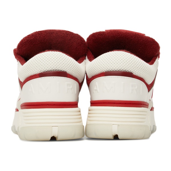  아미리 AMIRI White & Red MA-1 Sneakers 241886M237004