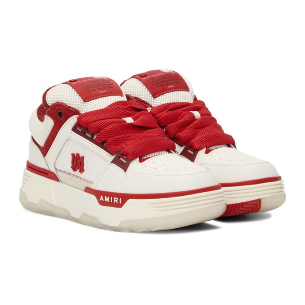  아미리 AMIRI White & Red MA-1 Sneakers 241886M237004