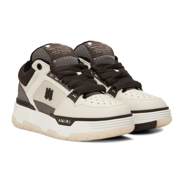  아미리 AMIRI 오프화이트 Off-White & Brown MA-1 Sneakers 241886M237006