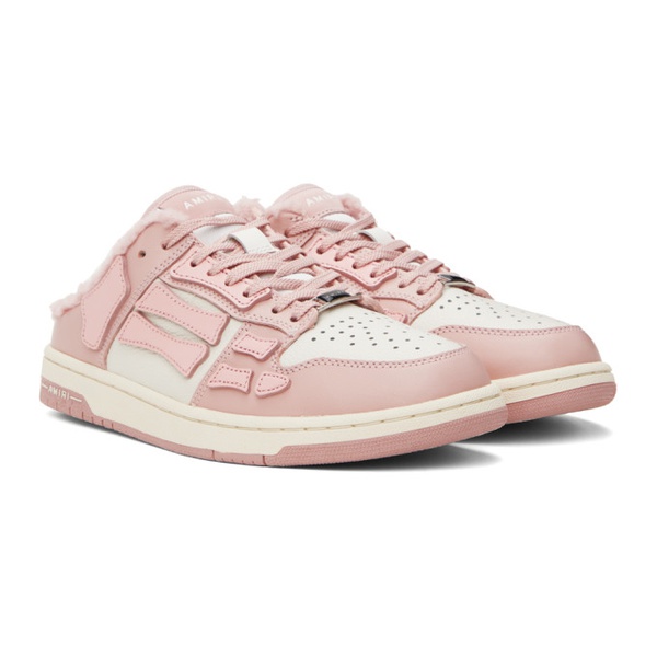  아미리 AMIRI Pink & 오프화이트 Off-White Skel-Top Sneakers 241886F128011