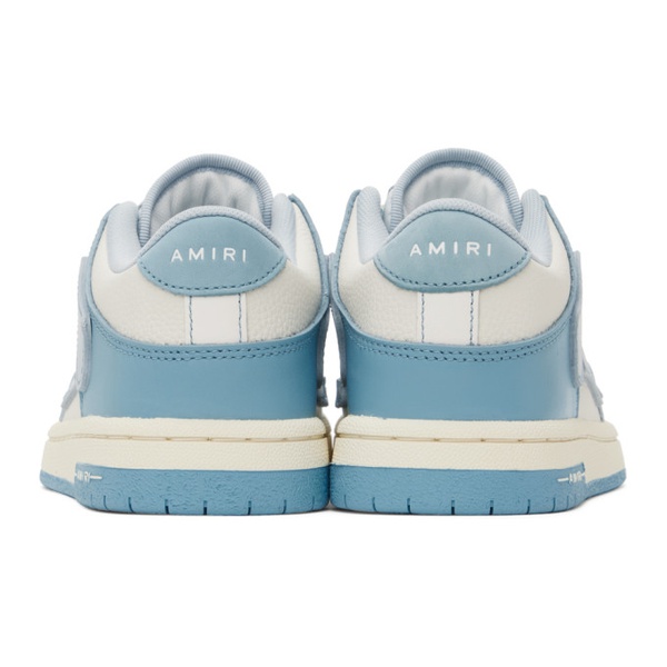  아미리 AMIRI Blue & 오프화이트 Off-White Skel-Top Sneakers 241886F128016