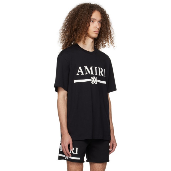 아미리 AMIRI Black M.A. Bar T-Shirt 241886M213043