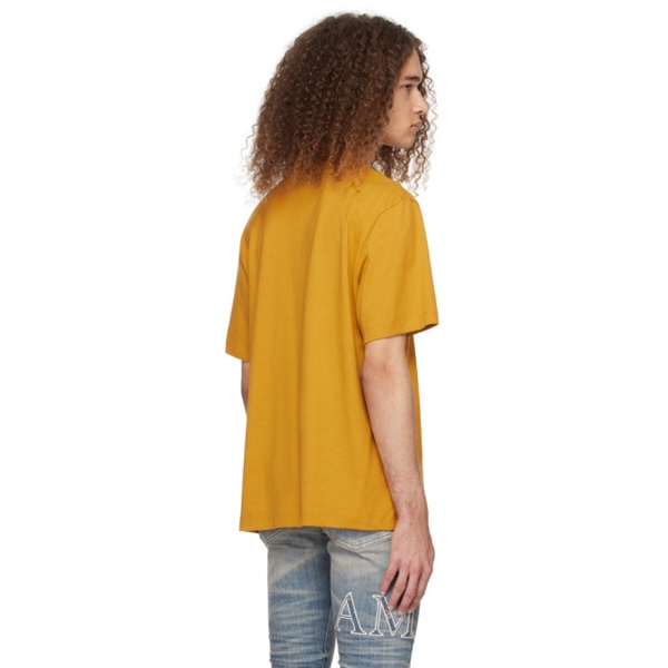  아미리 AMIRI Orange Staggered Chrome T-Shirt 241886M213002