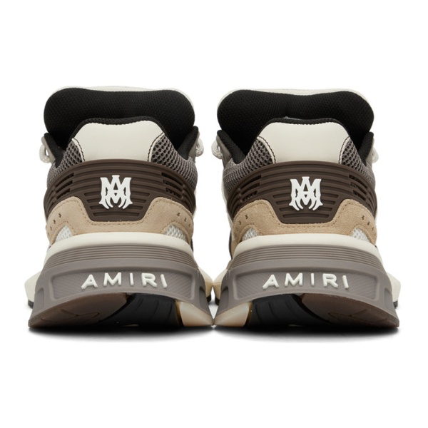  아미리 AMIRI Brown & 오프화이트 Off-White MA Runner Sneakers 241886M237000