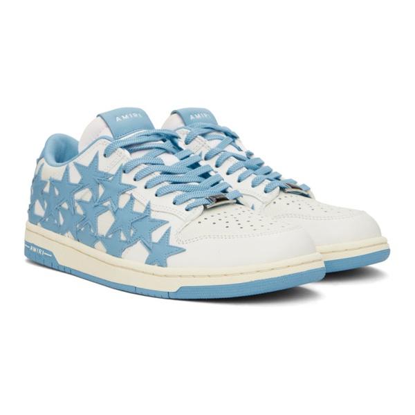  아미리 AMIRI Blue & White Stars Low Sneakers 241886M237026