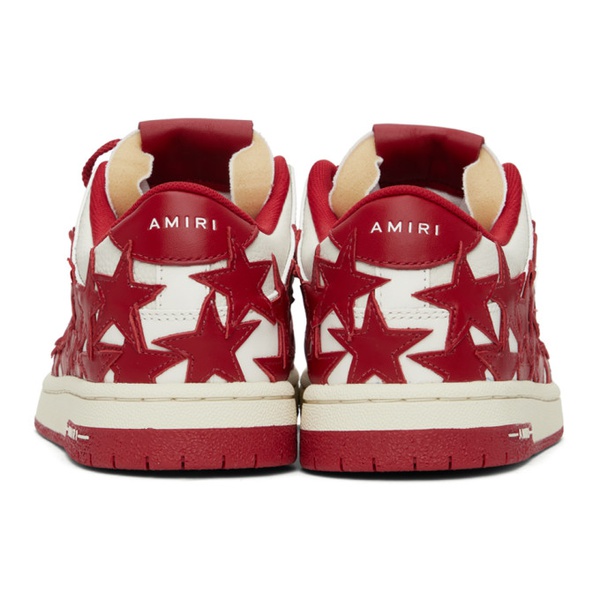  아미리 AMIRI Red & White Stars Low Sneakers 241886M237029