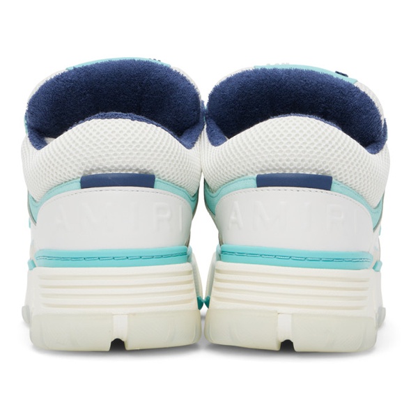  아미리 AMIRI White & Blue MA-1 Sneakers 241886M237005