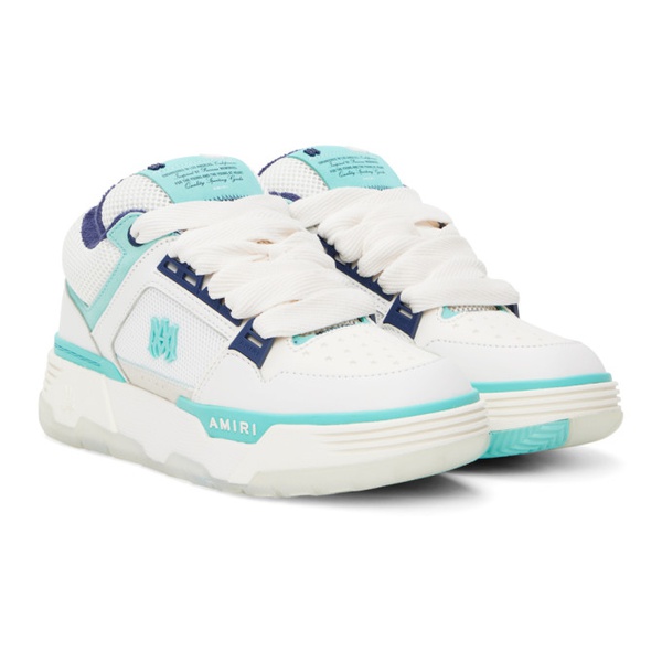  아미리 AMIRI White & Blue MA-1 Sneakers 241886M237005