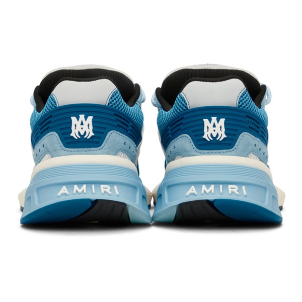  아미리 AMIRI Blue & 오프화이트 Off-White MA Runner Sneakers 241886M237001
