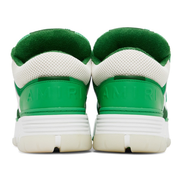  아미리 AMIRI White & Green MA-1 Sneakers 241886M237009