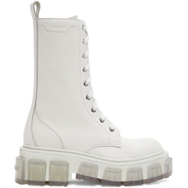 아미리 AMIRI White Lug Combat Boots 221886F124001