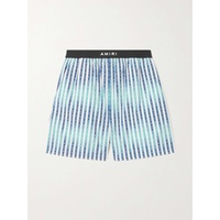 아미리 AMIRI Striped cotton-poplin shorts 790761976