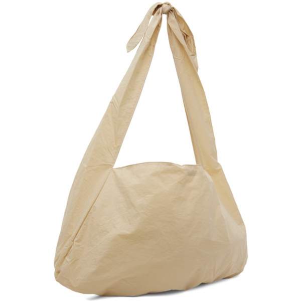  아모멘토 AMOMENTO SSENSE Exclusive Beige Large Knotted Shoulder Bag 232436F048002