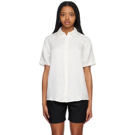 ANINE BING White Bruni Shirt 232092F109003