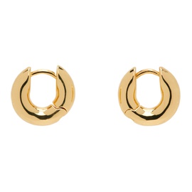 ANINE BING Gold Small Bold Link Earrings 241092F022000