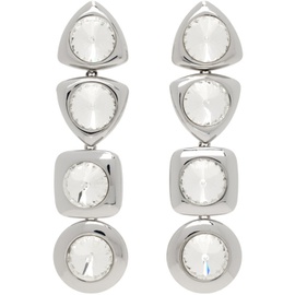 AREA Silver Crystal Drop Earrings 241372F022002
