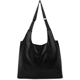 ATTACHMENT Black Synthetic Leather Shopping Tote 241705M172000