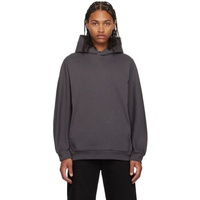 ATTACHMENT Gray Paneled Hoodie 232705M202000