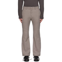 ATTACHMENT Gray Flared Trousers 232705M191001