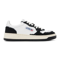 AUTRY White & Black Two-Tone Medalist Low Sneakers 241954M237017