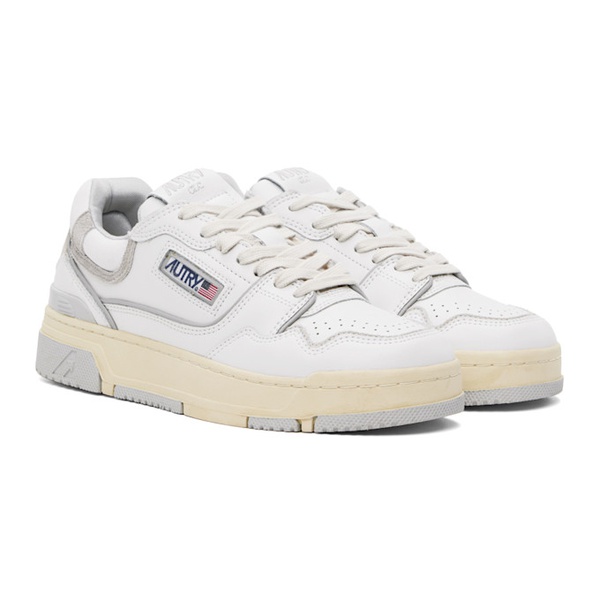  AUTRY White & Gray CLC Sneakers 241954M237022