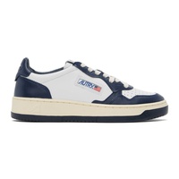 AUTRY White & Navy Medalist Low Sneakers 241954M237006