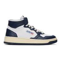 AUTRY Navy & White Medalist Sneakers 232954M236003